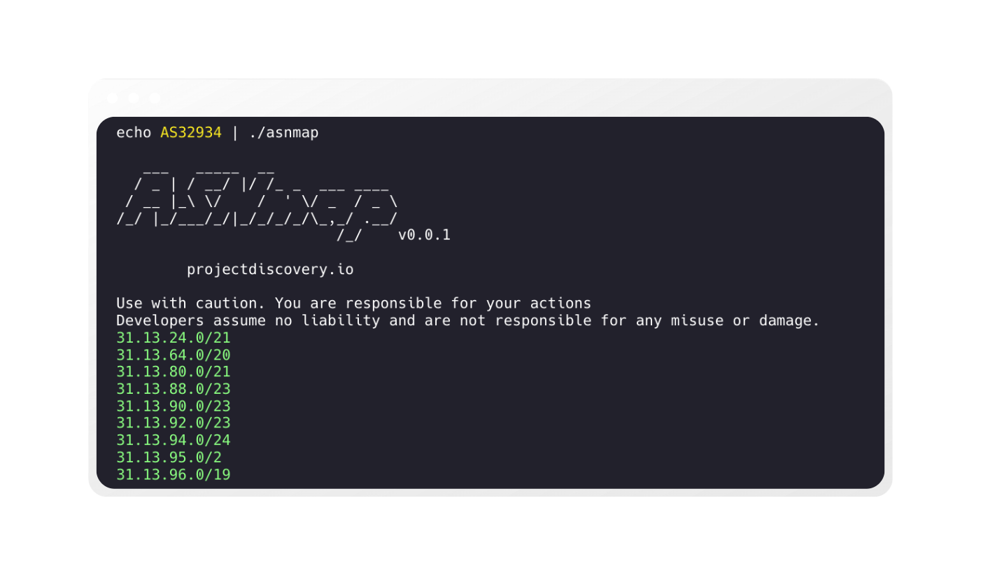 asnmap screenshot 2