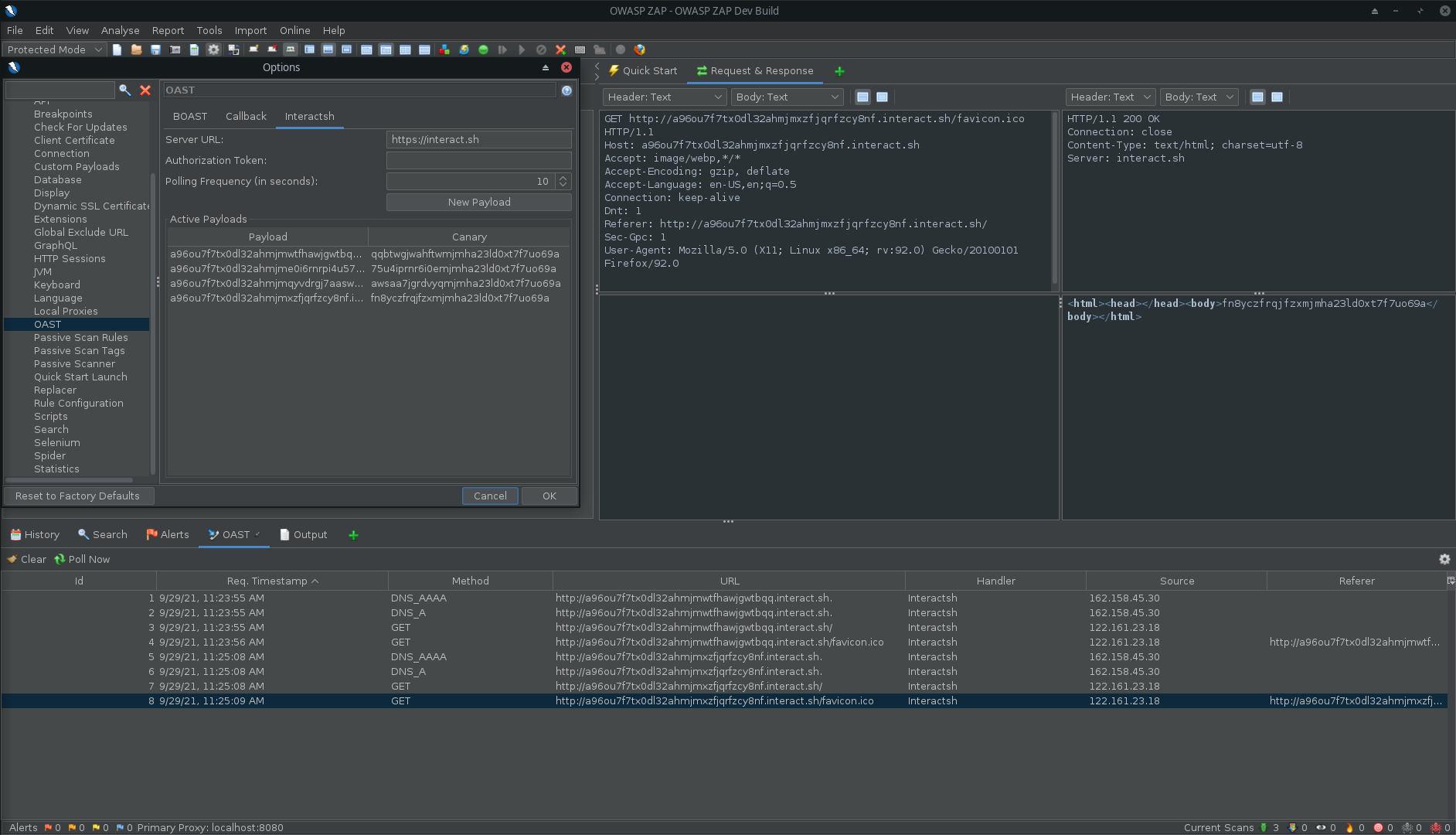 interactsh screenshot 6