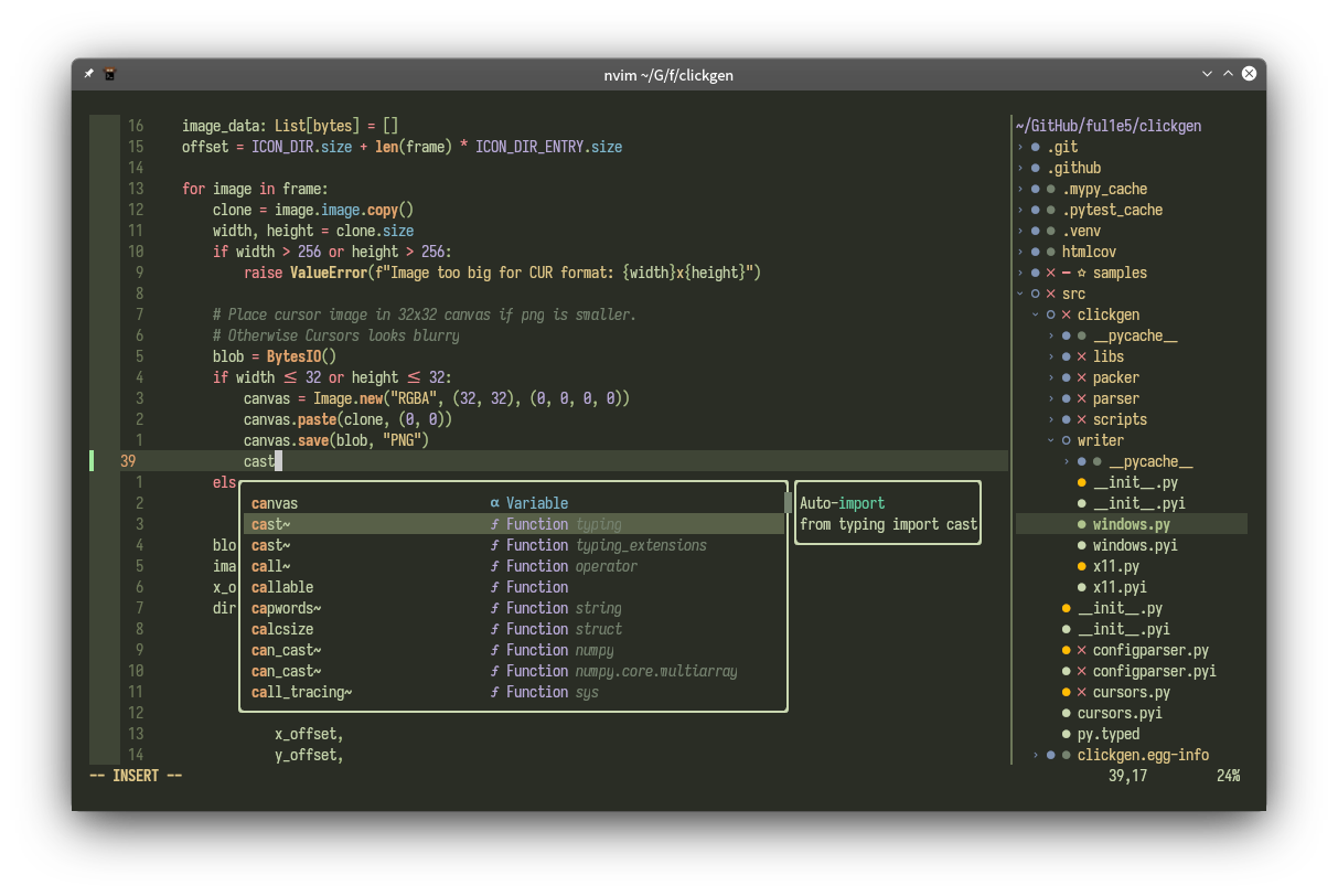 caret.nvim screenshot 2