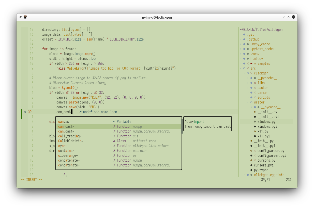caret.nvim screenshot 3