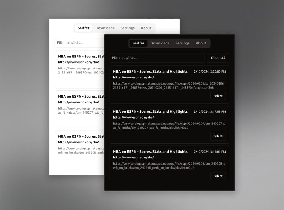 hls-downloader screenshot 2