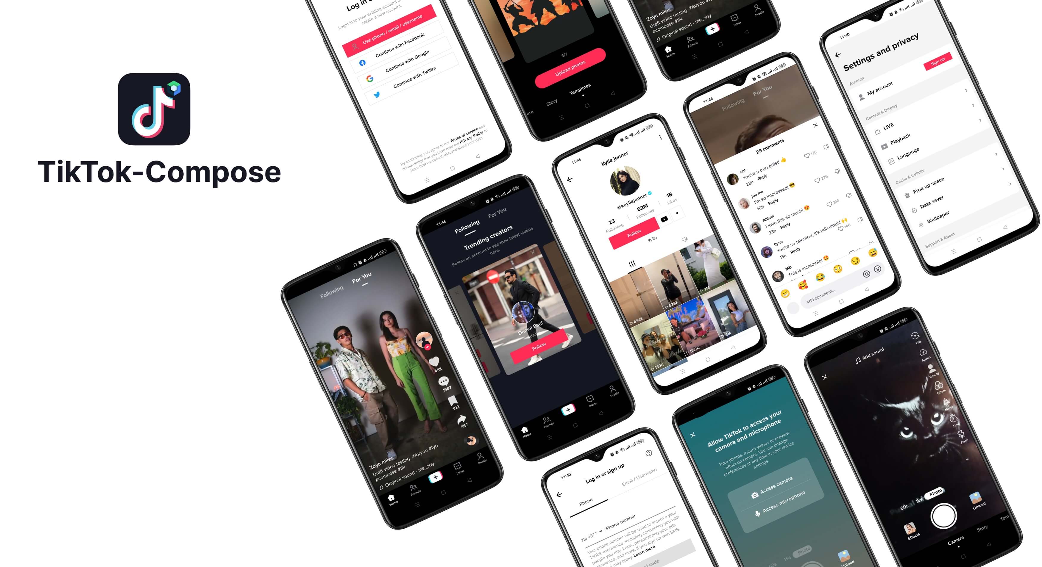 TikTok-Compose screenshot 1