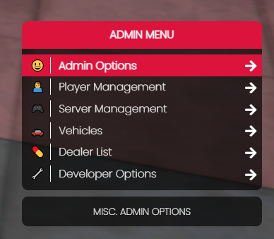 qb-adminmenu screenshot 1