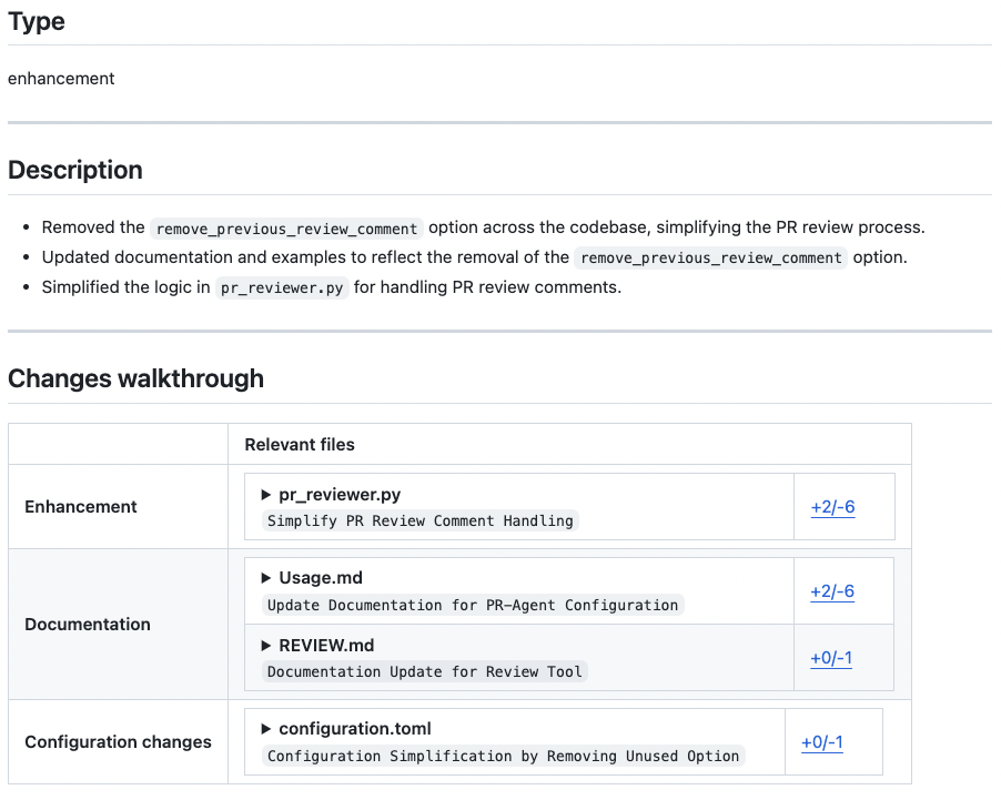 pr-agent screenshot 1