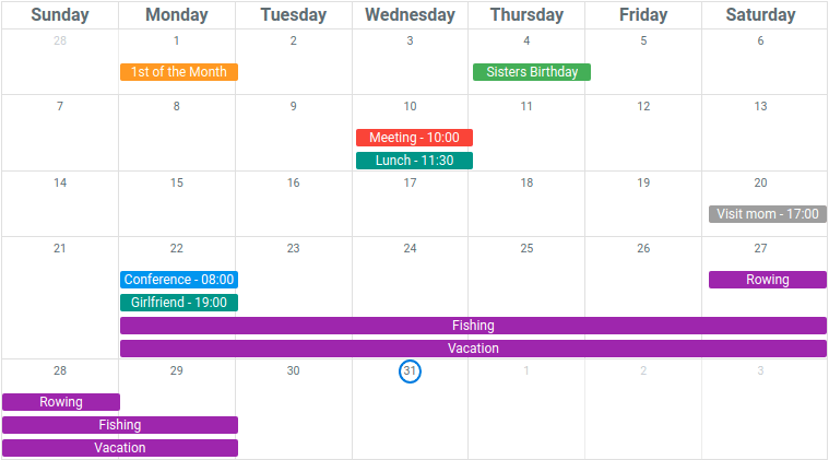 quasar-ui-qcalendar screenshot 1