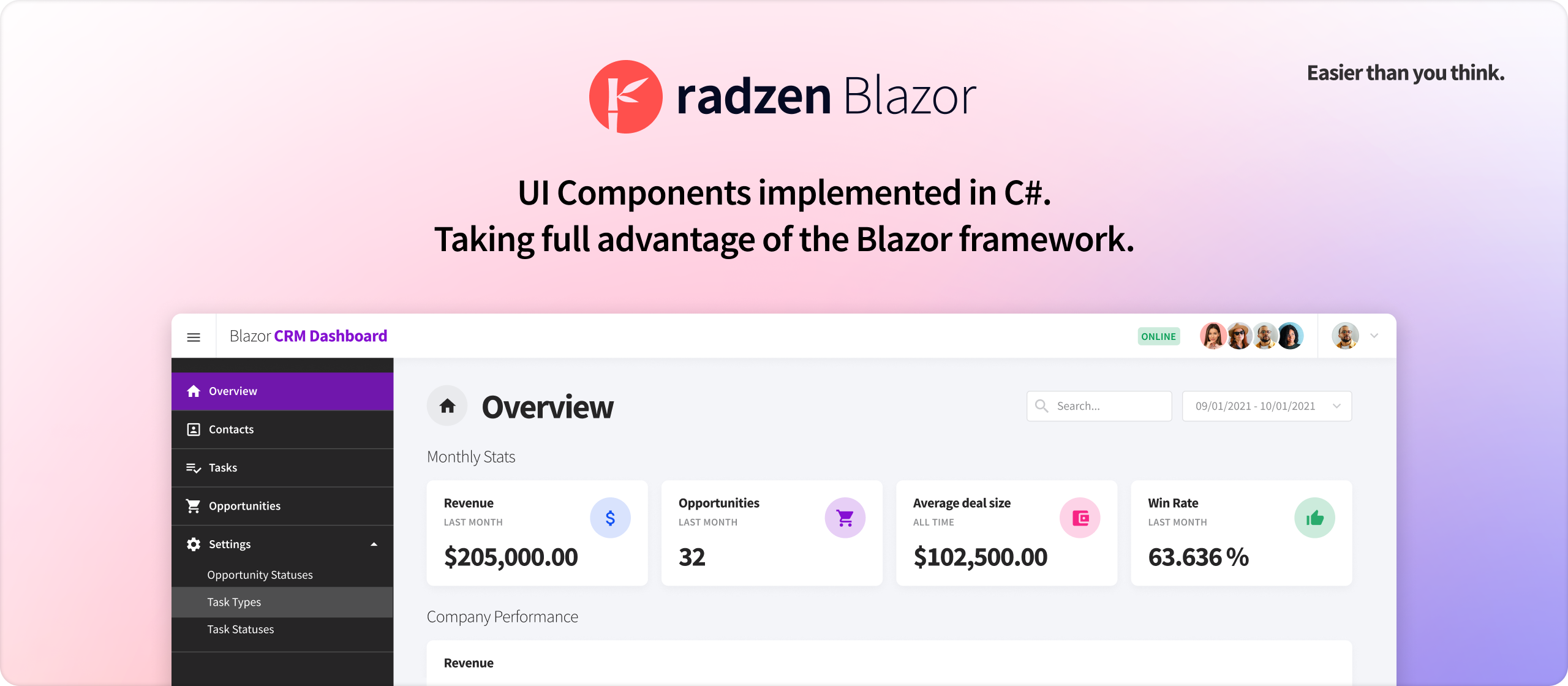 radzen-blazor screenshot 1