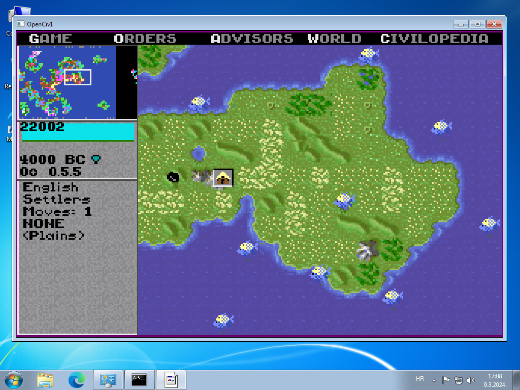 OpenCiv1 screenshot 1