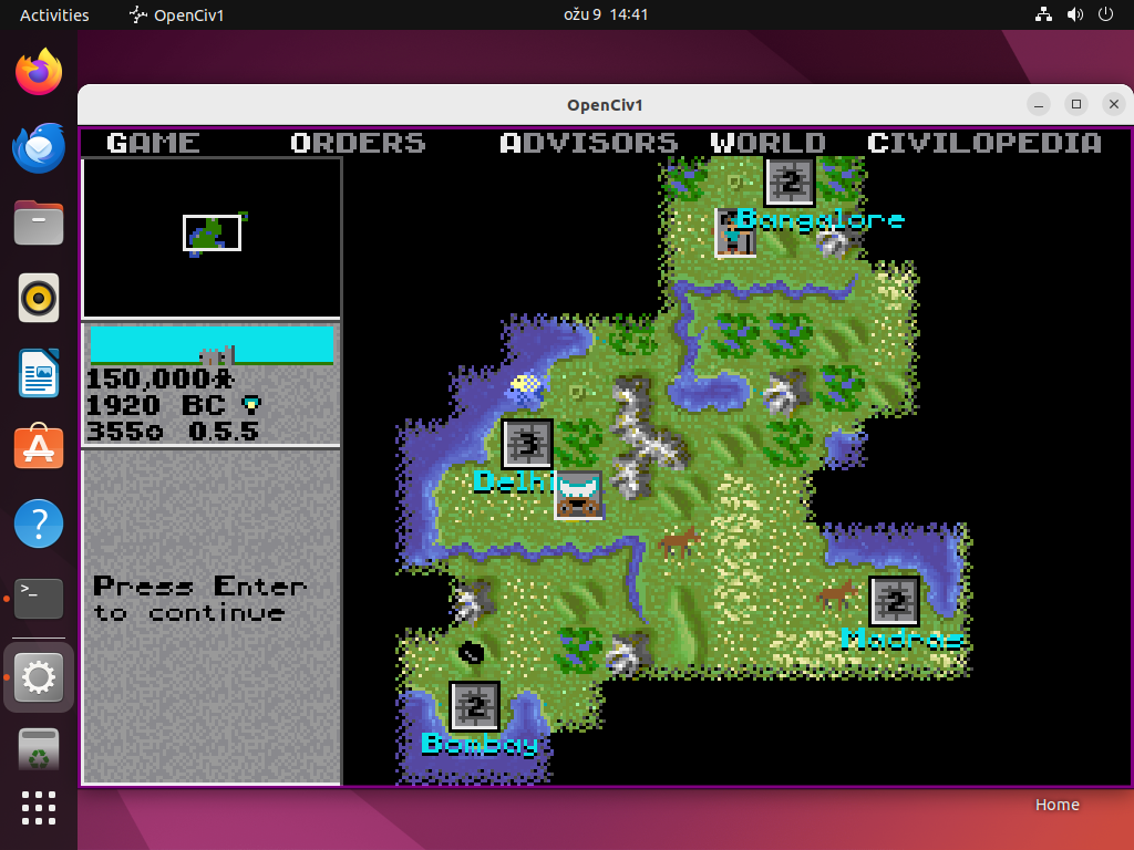 OpenCiv1 screenshot 2