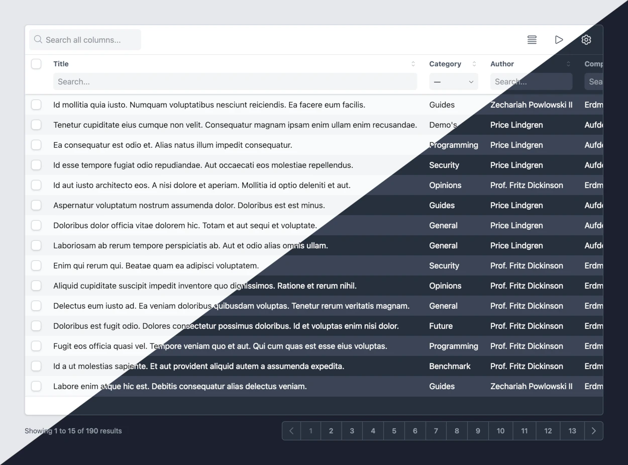 livewire-tables screenshot 1