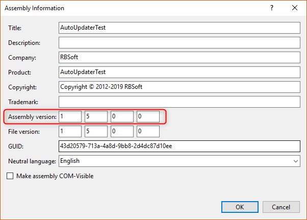 AutoUpdater.NET screenshot 1