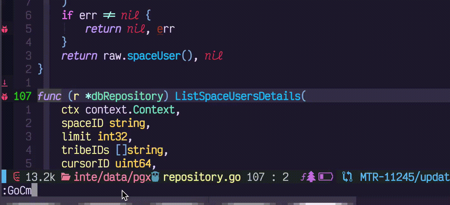 go.nvim screenshot 2