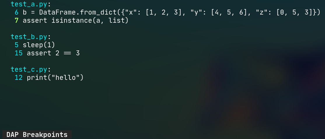 nvim-dap-ui screenshot 5