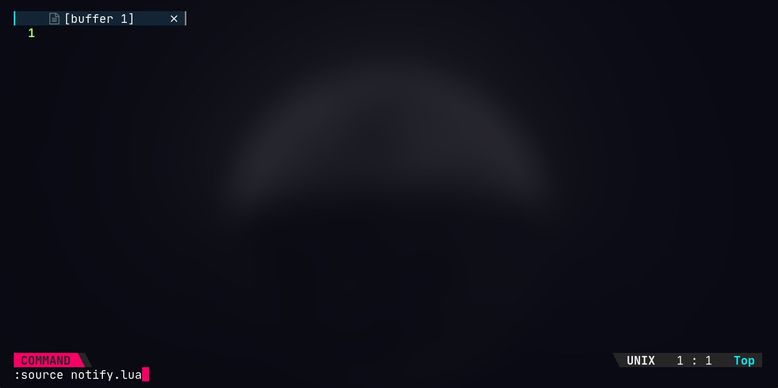 nvim-notify screenshot 1