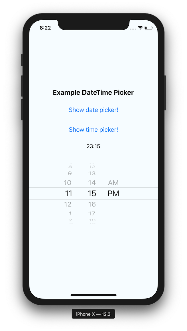 datetimepicker screenshot 2