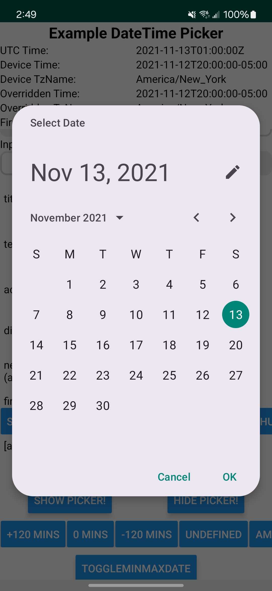 datetimepicker screenshot 5
