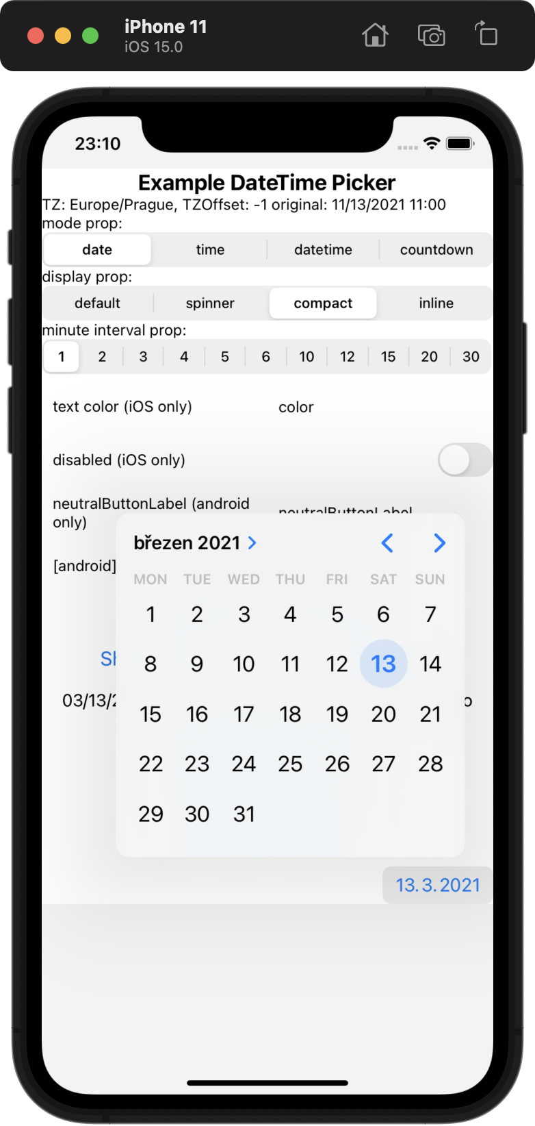 datetimepicker screenshot 1