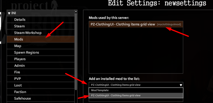 PZ-ClothingUI screenshot 1