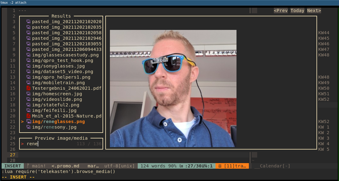 telekasten.nvim screenshot 4