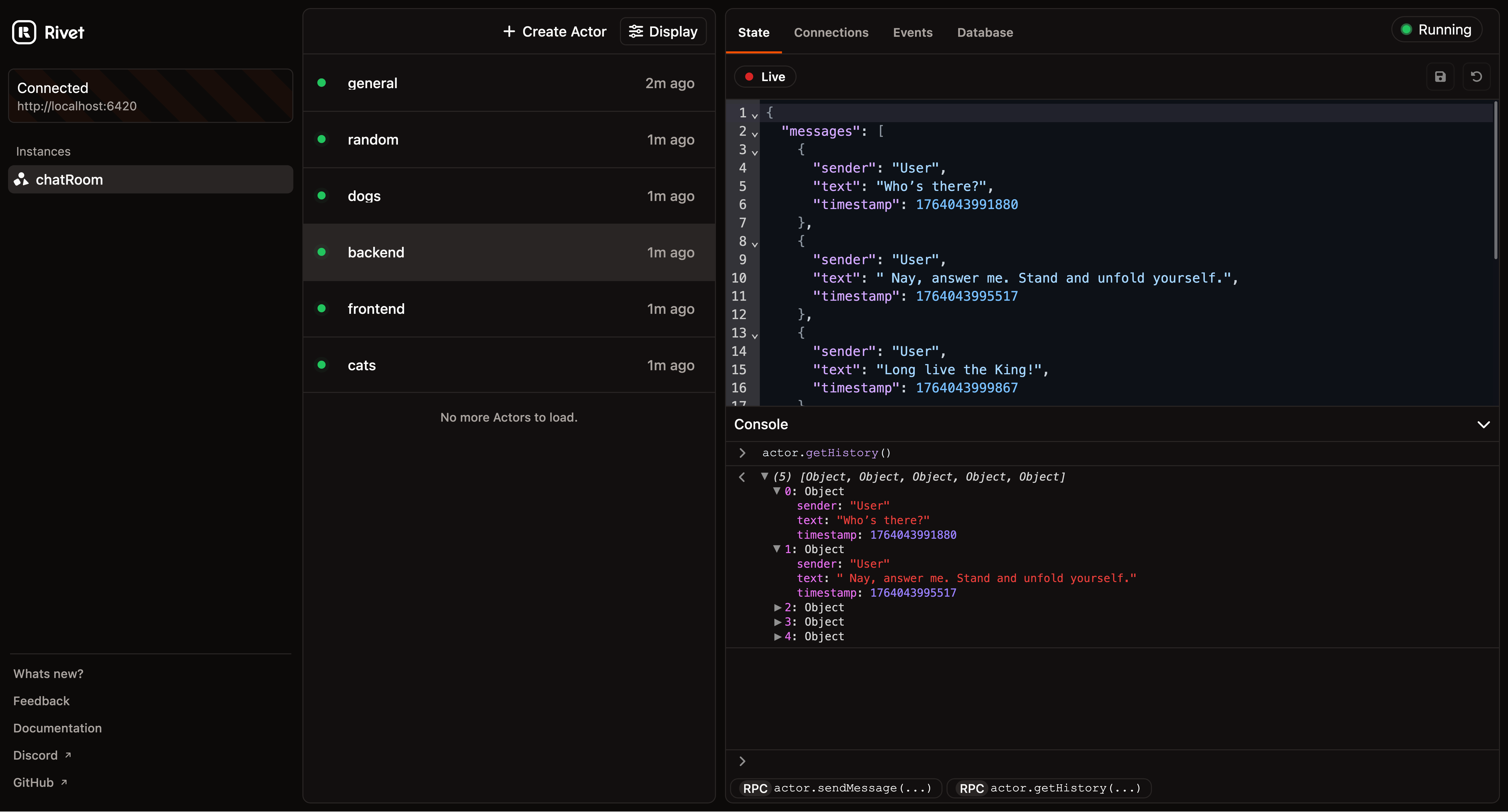 rivet screenshot 1