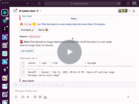 kubernetes-chatgpt-bot screenshot 1