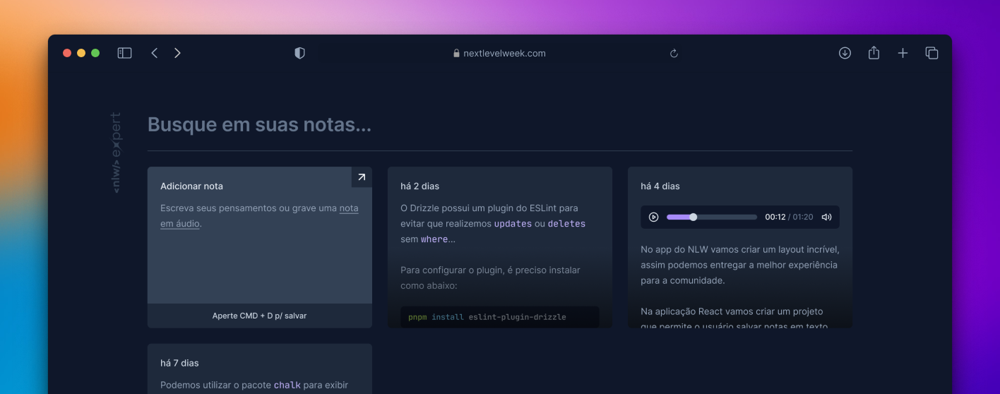 nlw-expert-react screenshot 1