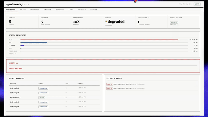 agentmemory screenshot 2