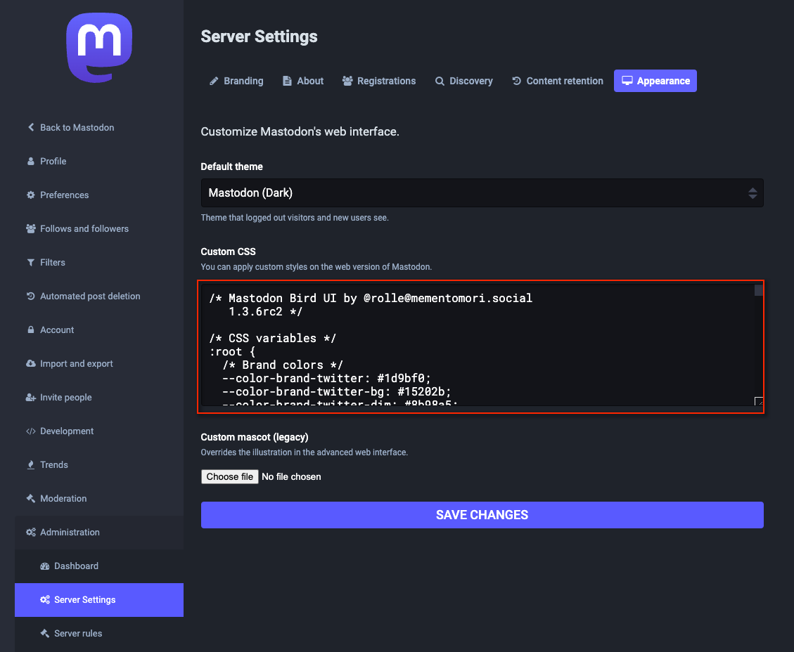 mastodon-bird-ui screenshot 5
