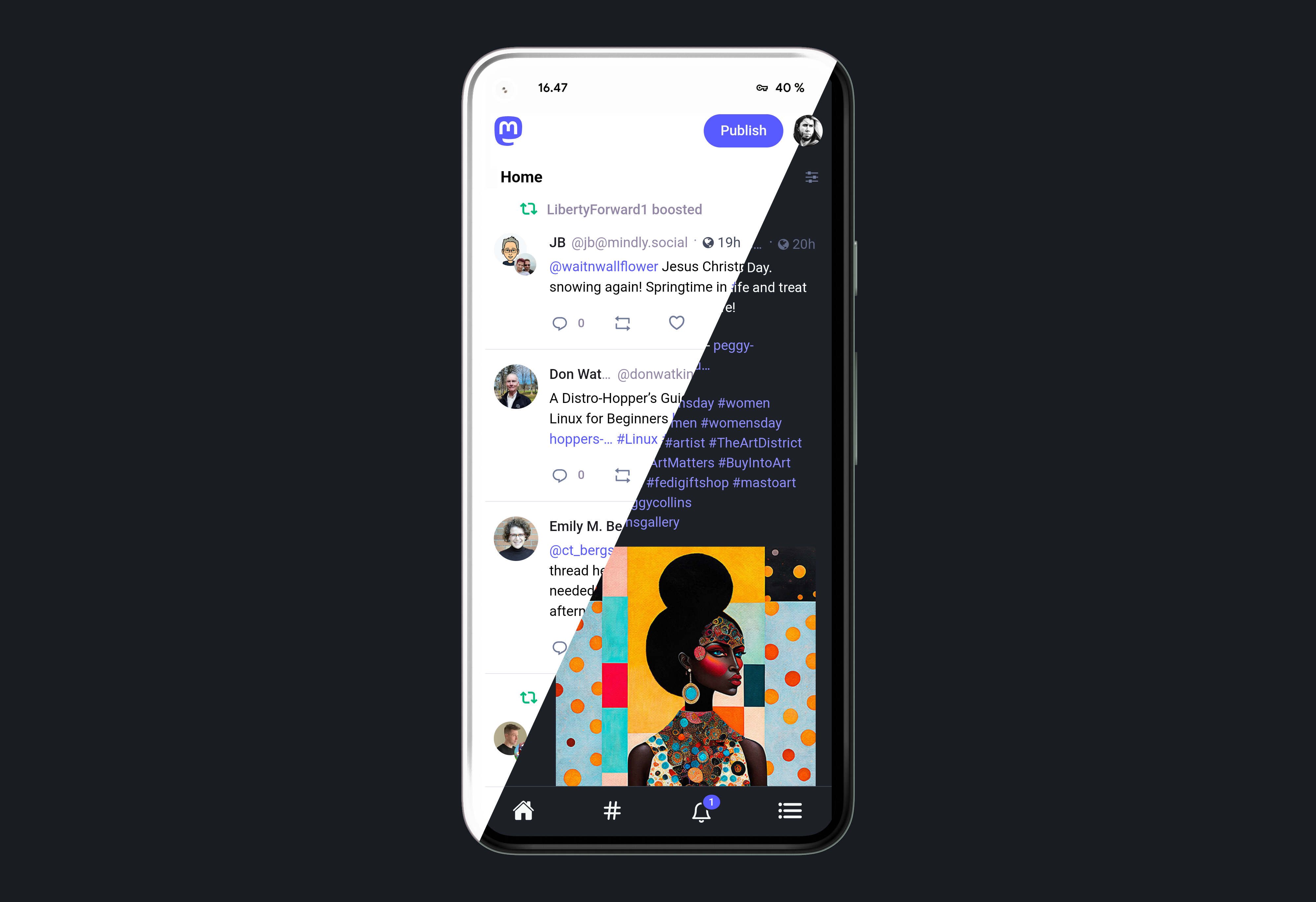 mastodon-bird-ui screenshot 3
