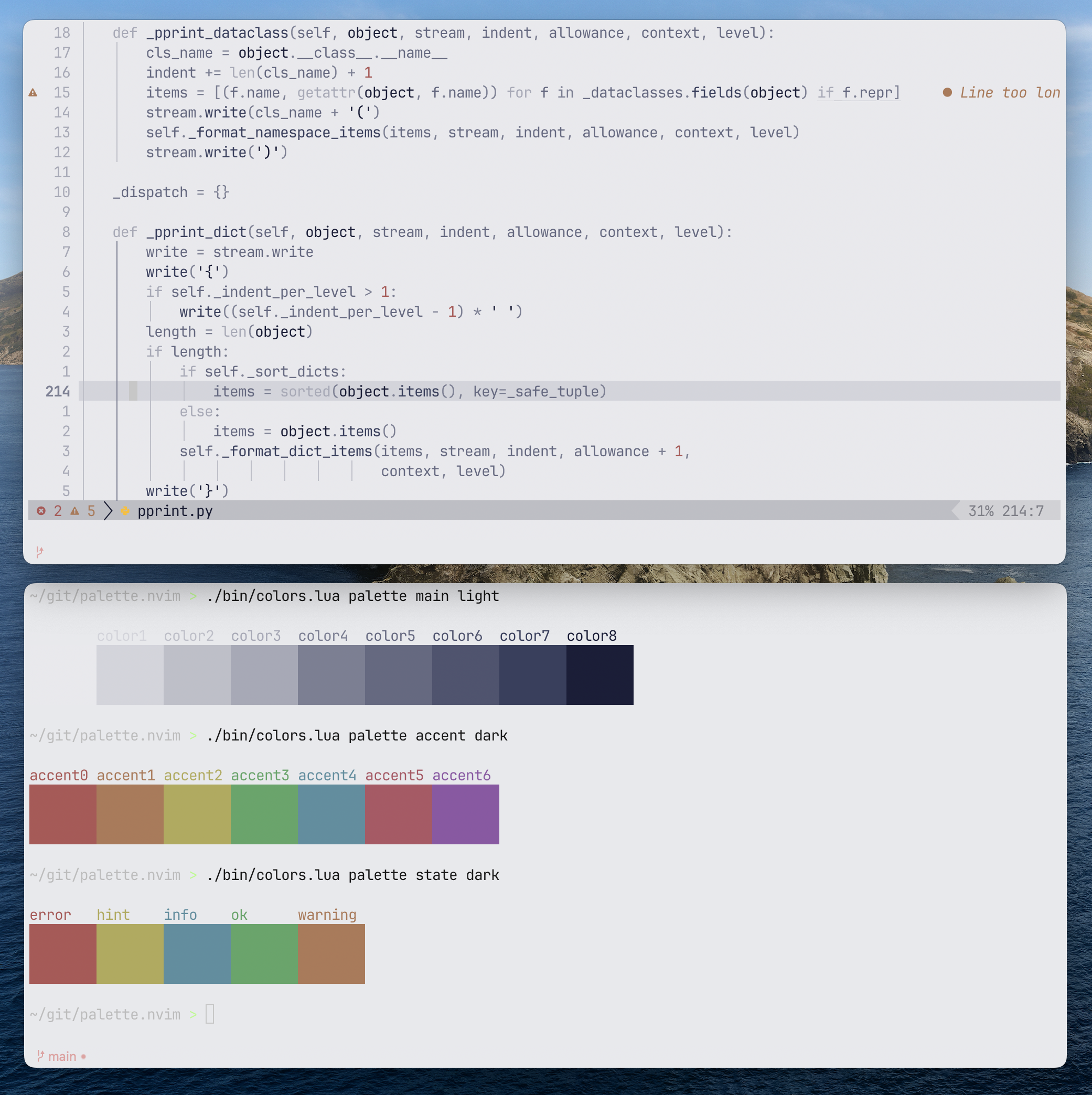 palette.nvim screenshot 5