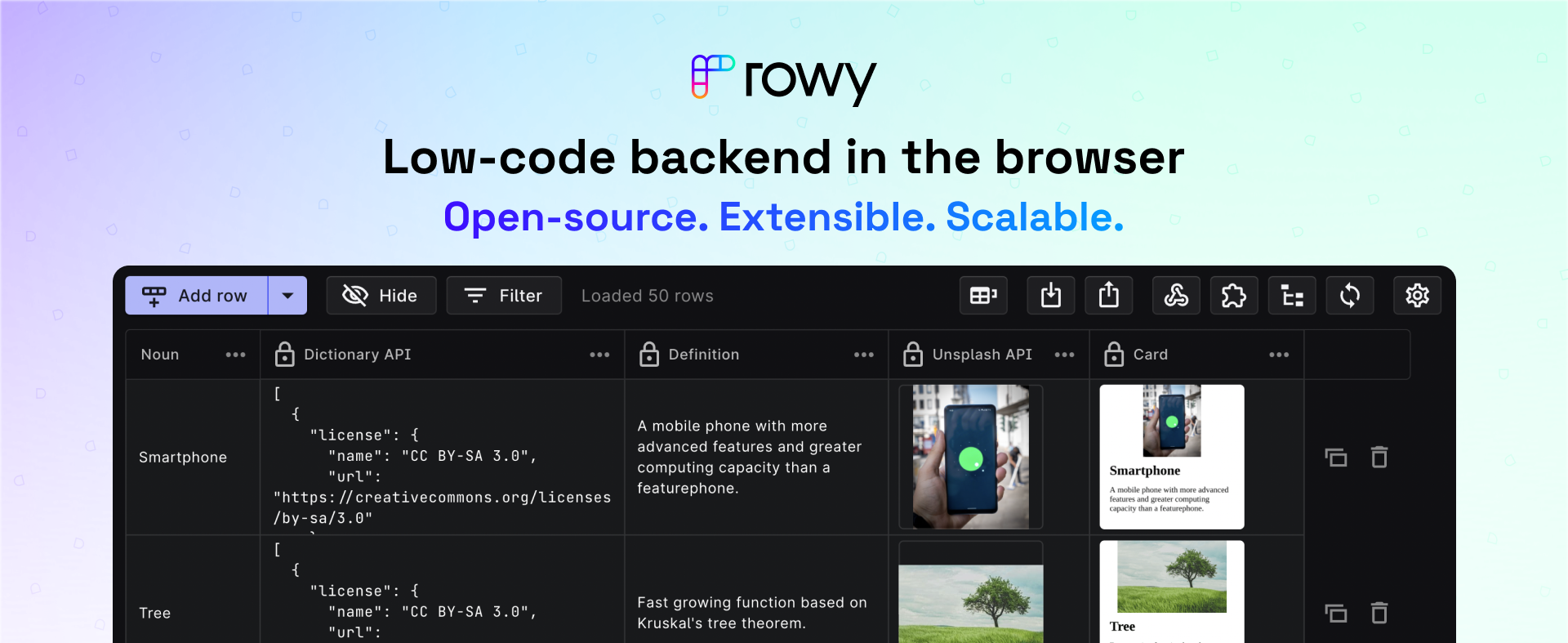rowy screenshot 1