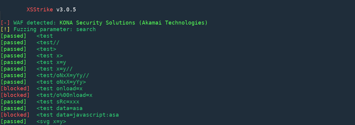 XSStrike screenshot 5