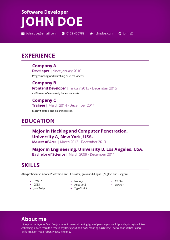 best-resume-ever screenshot 6