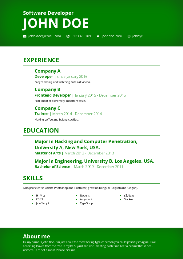 best-resume-ever screenshot 5
