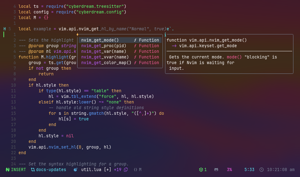 cyberdream.nvim screenshot 2
