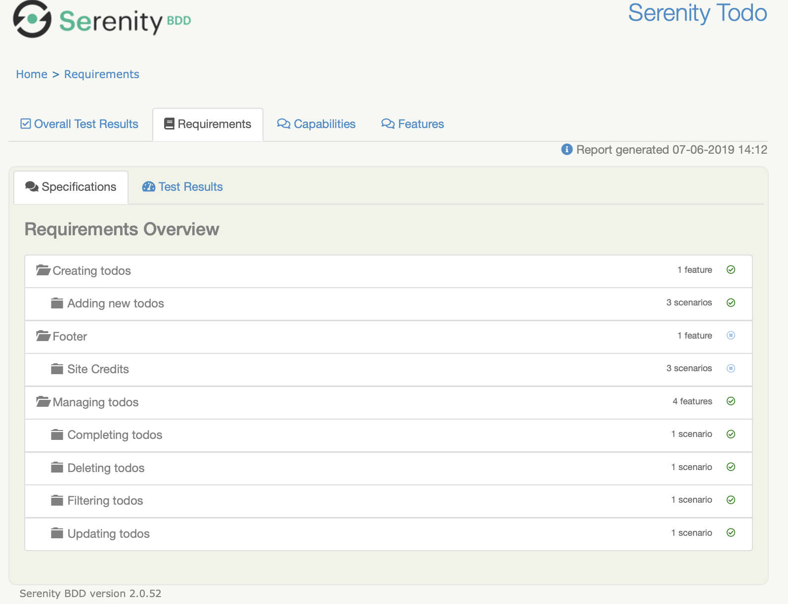 serenity-core screenshot 2