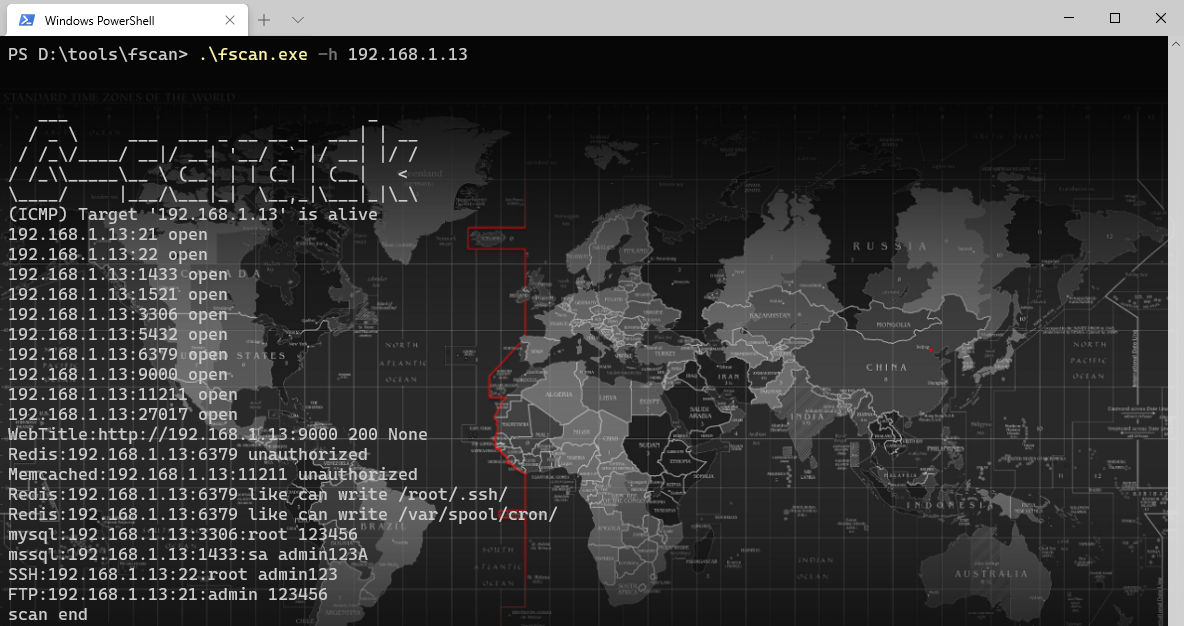 fscan screenshot 1