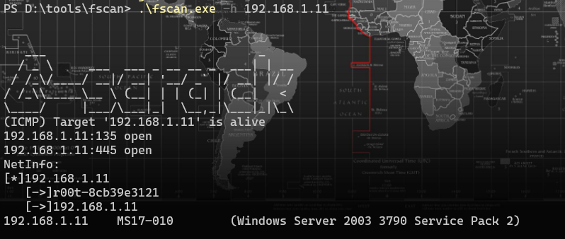 fscan screenshot 2
