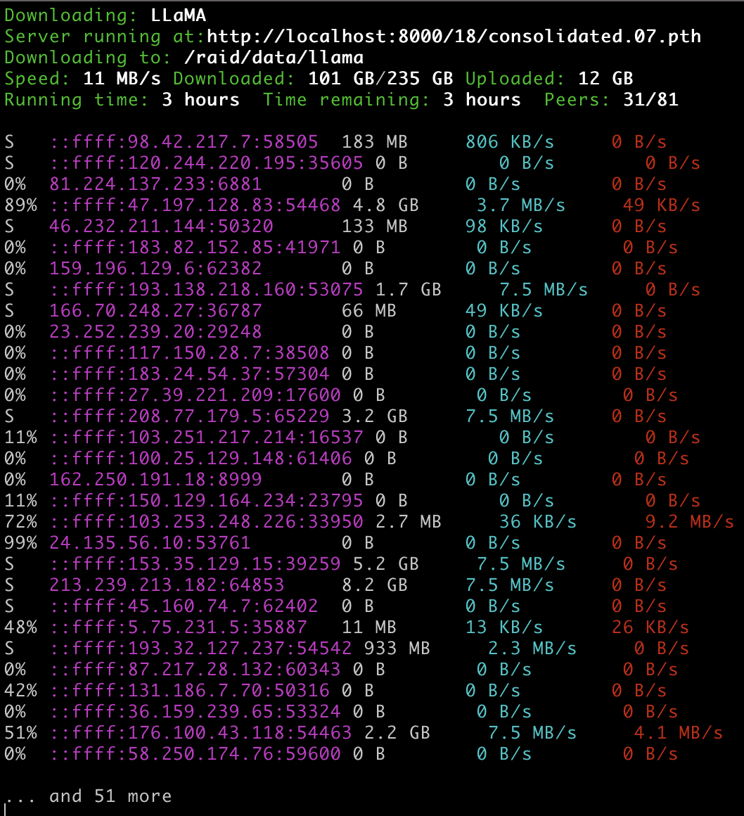llama-dl screenshot 4
