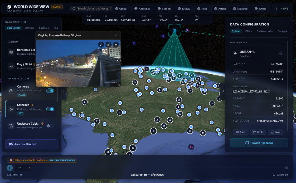 worldwideview screenshot 1