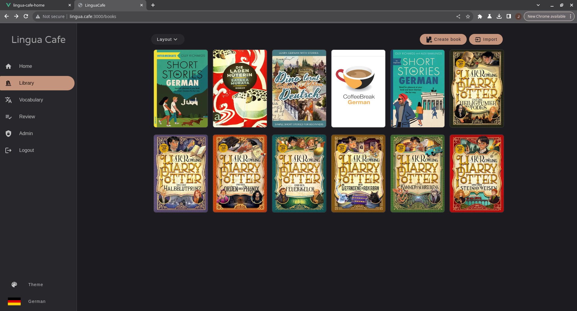 LinguaCafe screenshot 1