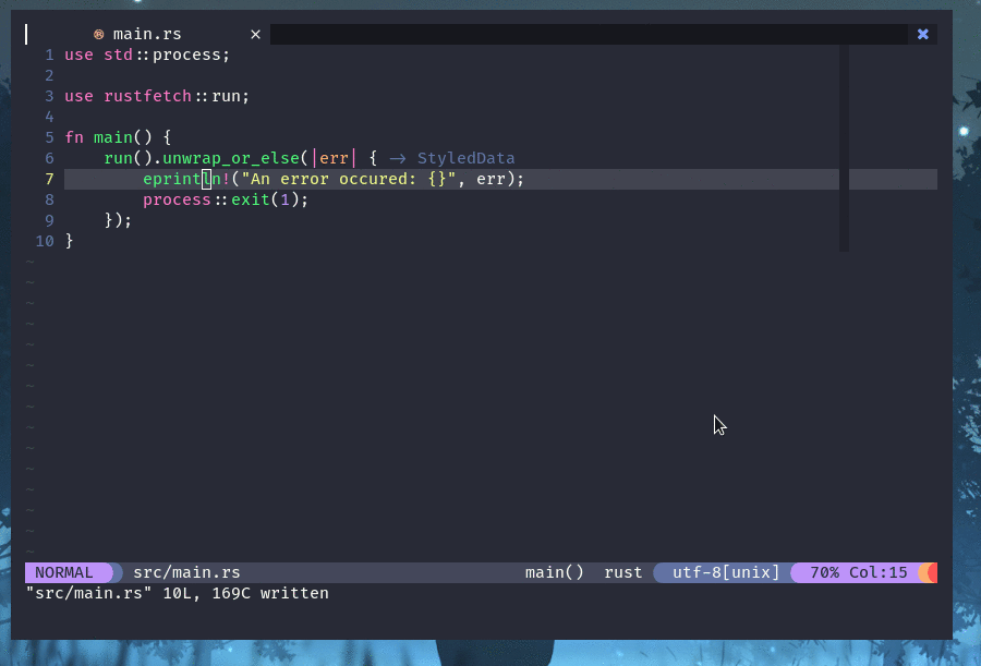 rust-tools.nvim screenshot 4