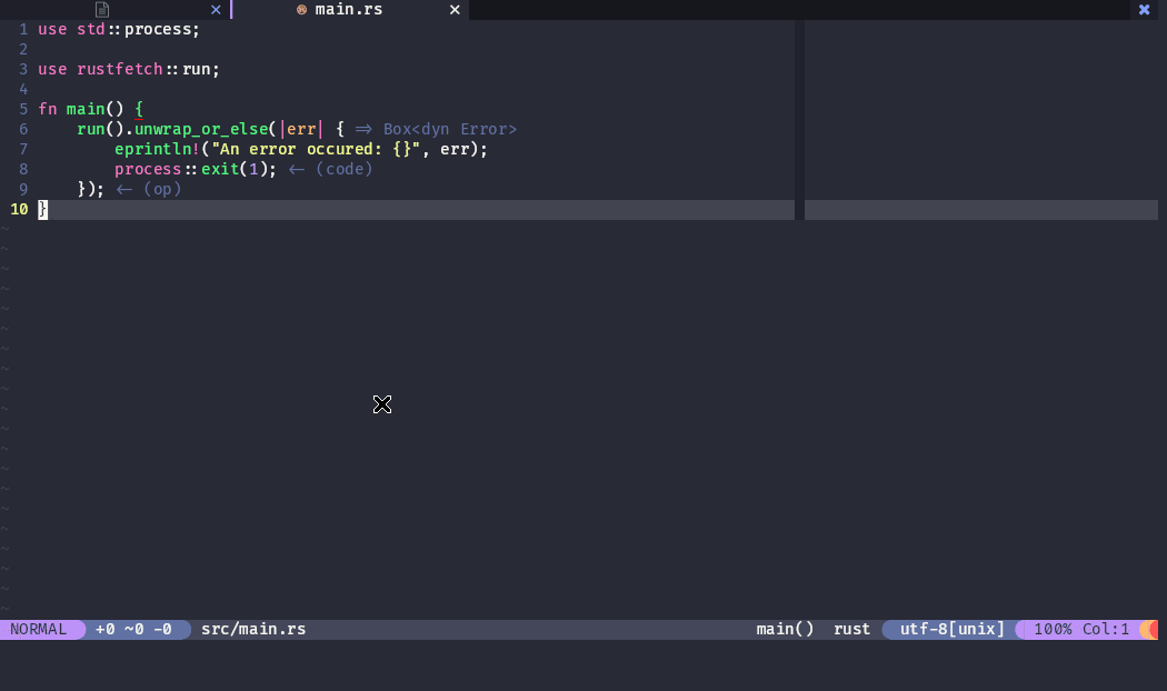 rust-tools.nvim screenshot 3