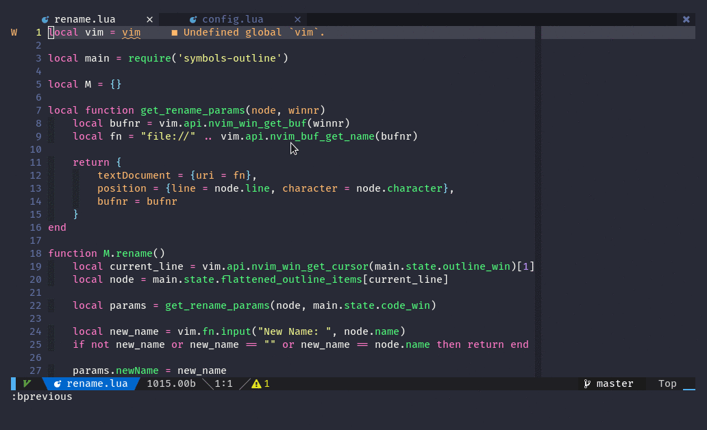 symbols-outline.nvim screenshot 1