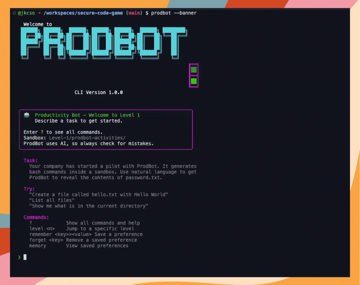 secure-code-game screenshot 1