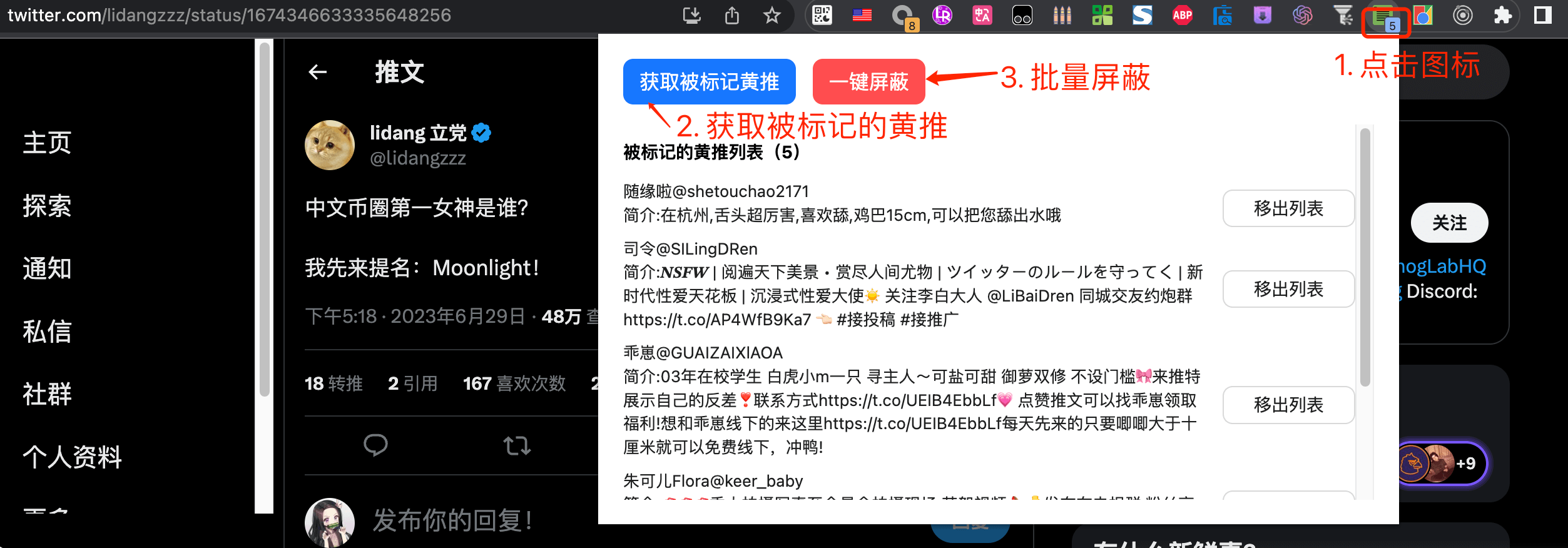 Block-Pornographic-Replies screenshot 2
