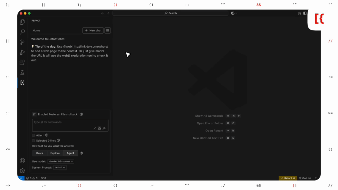 refact screenshot 2