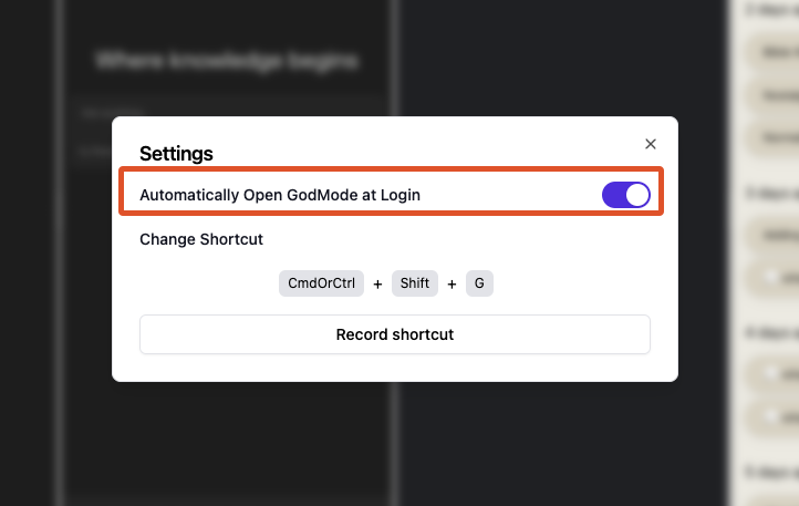 GodMode screenshot 2