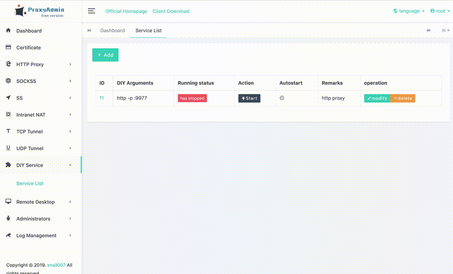 proxy_admin_free screenshot 5