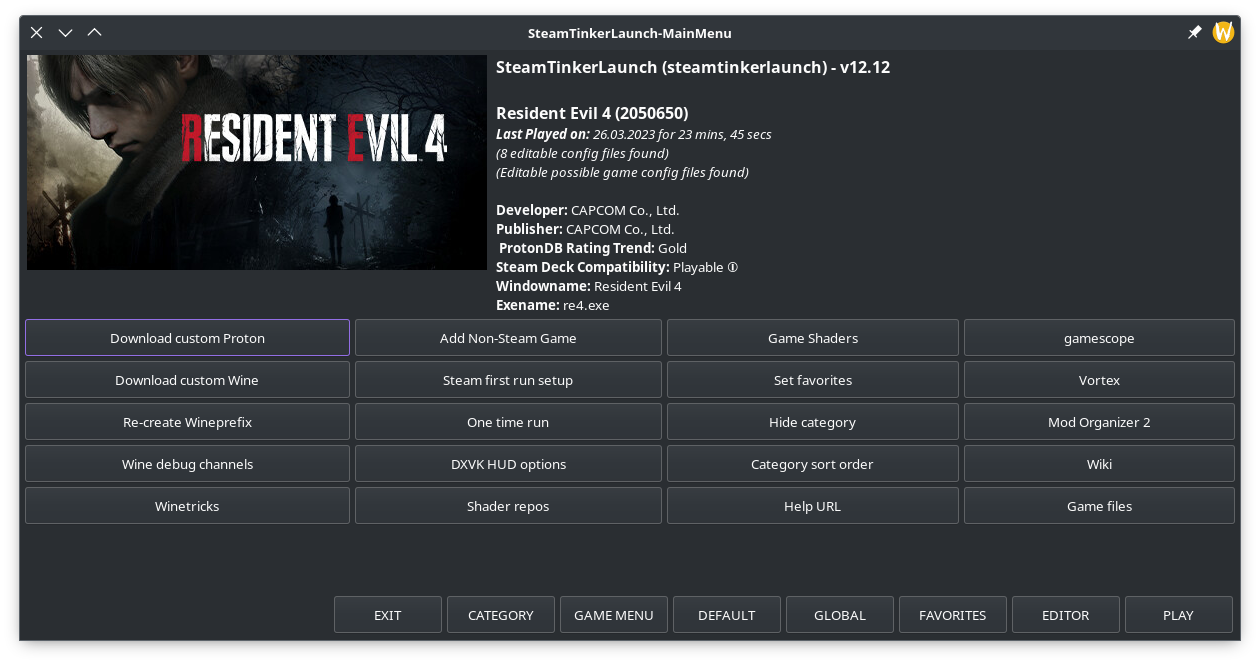 steamtinkerlaunch screenshot 1